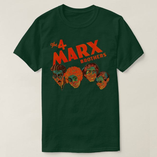 The 4 Marx Brothers T-Shirt (Design Front)