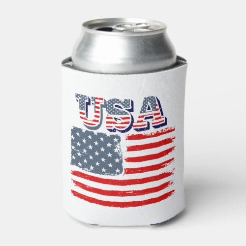 The 4th In The USA July 4th Can Cooler