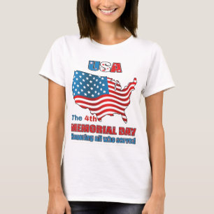 The 4th Memorial Day shirt For Womens