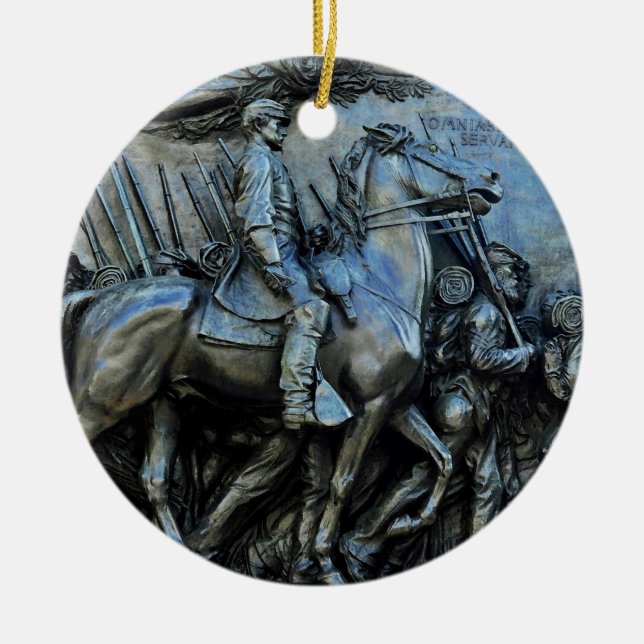 The 54th Massachusetts Volunteer Infantry Regiment Ceramic Ornament (Front)
