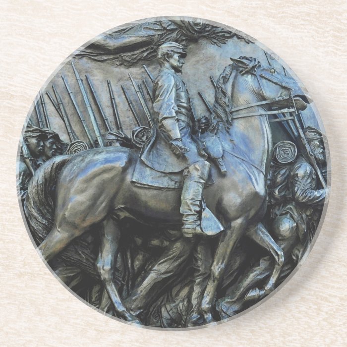 The 54th Massachusetts Volunteer Infantry Regiment Drink Coaster