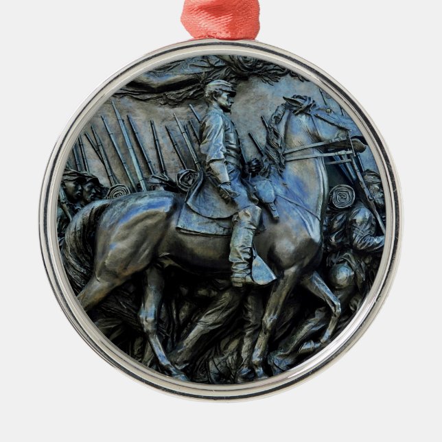 The 54th Massachusetts Volunteer Infantry Regiment Metal Ornament (Front)