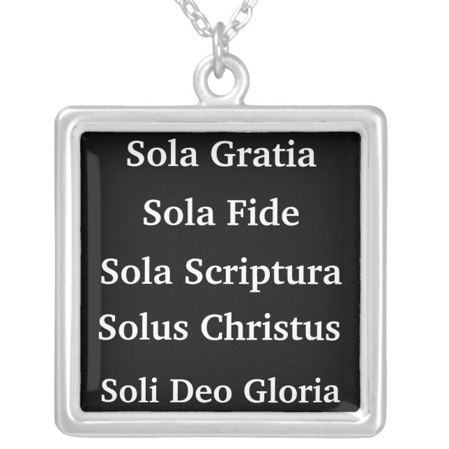 The 5 Solas Silver Plated Necklace (Front)