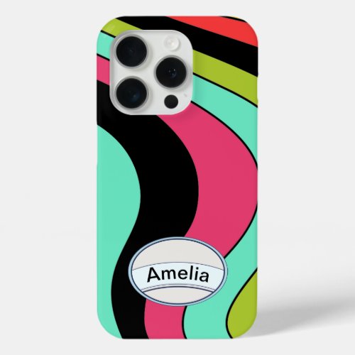 The 60s Style with monogram for  iPhone 15 Pro Case
