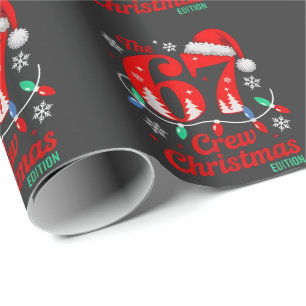 The 67 Christmas Crew Edition Six Seven Brainrot   Wrapping Paper