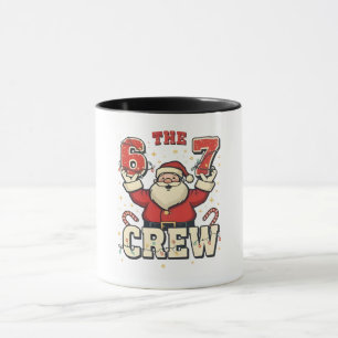 The 6 7 Crew Funny Santa Christmas Meme Mug