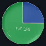 The 75% Plate - Melamine 9"<br><div class="desc">Use this plate to help you eat a Full Plate Approved 75% meal.</div>