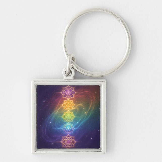 The 7 Chakras'11 Keychain (Front)