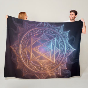 The 7 Chakras'1 Fleece Blanket