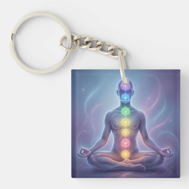 The 7 Chakras'2 Keychain (Front)