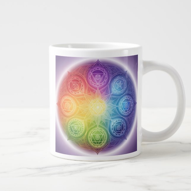 The 7 Chakras'9 Giant Coffee Mug (Right)