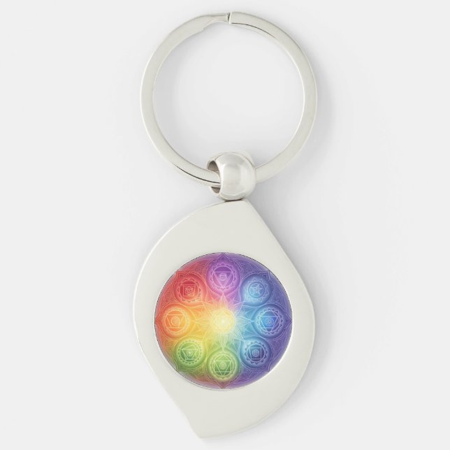 The 7 Chakras'9 Keychain (Front)