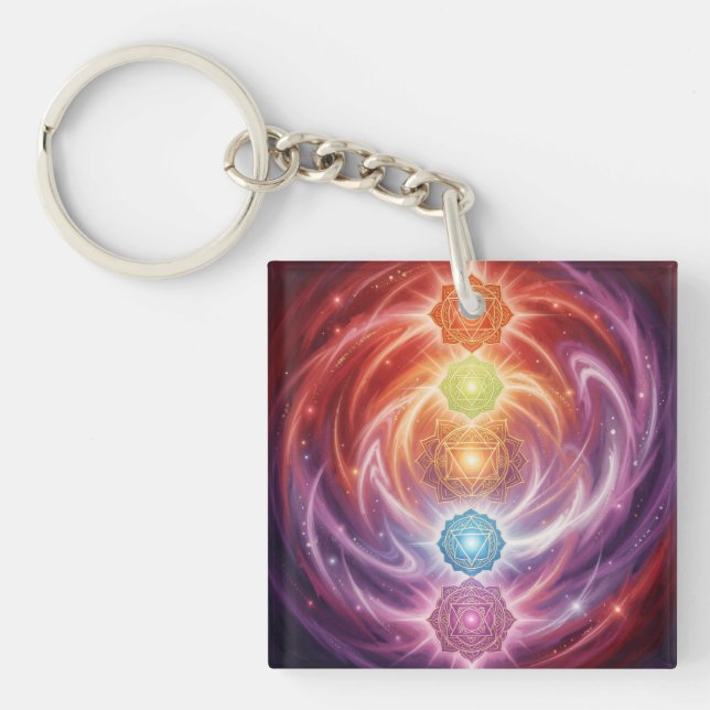 The 7 Chakras´10 Keychain (Front)