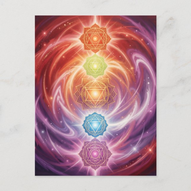 The 7 Chakras´10 Postcard (Front)
