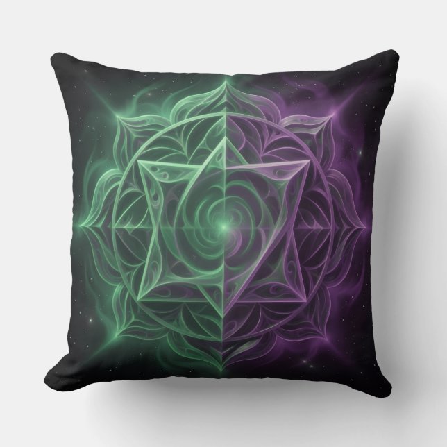 The 7 Chakras´1 Throw Pillow (Front)