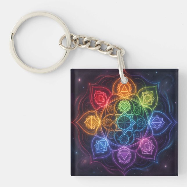The 7 Chakras´3 Keychain (Front)