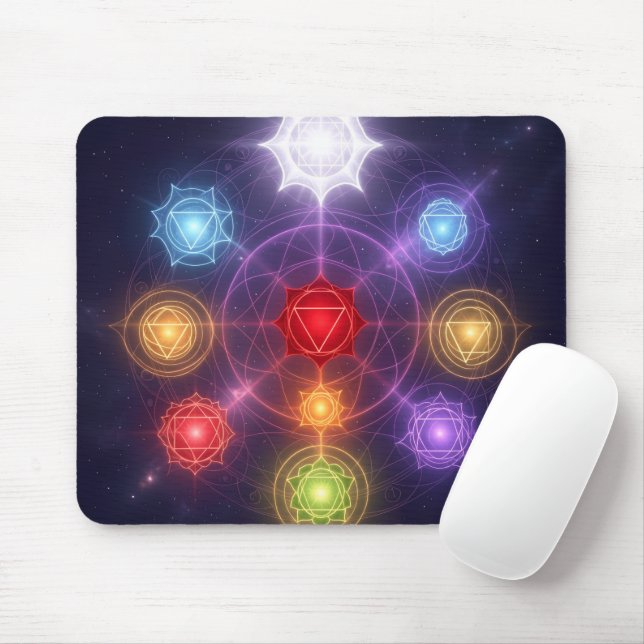 The 7 Chakras´3 Mouse Pad (With Mouse)