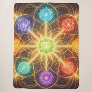 The 7 Chakras´4 Sherpa Blanket