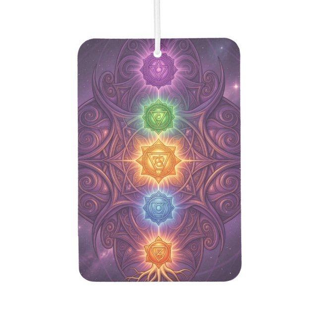 The 7 Chakras´5 Air Freshener (Front)