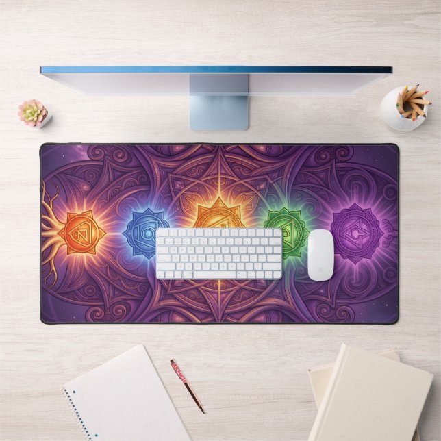 The 7 Chakras´5 Desk Mat (Office 1)