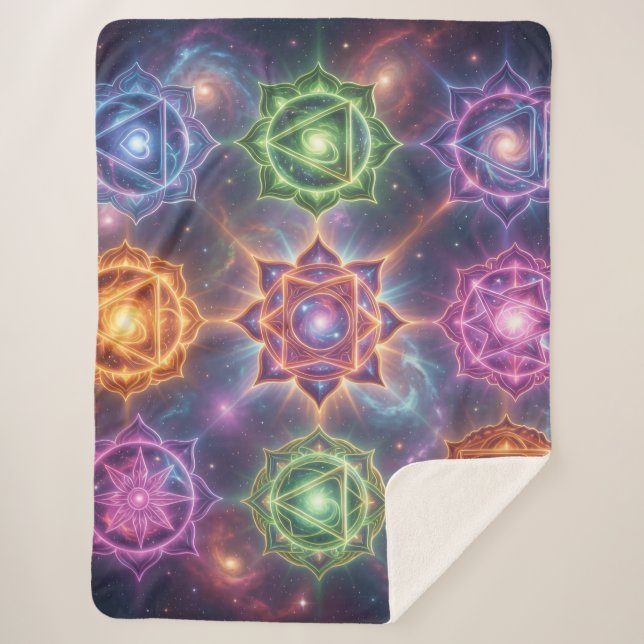 The 7 Chakras´6 Sherpa Blanket (Front)