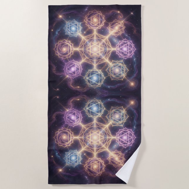 The 7 Chakras 7 Beach Towel (Front)