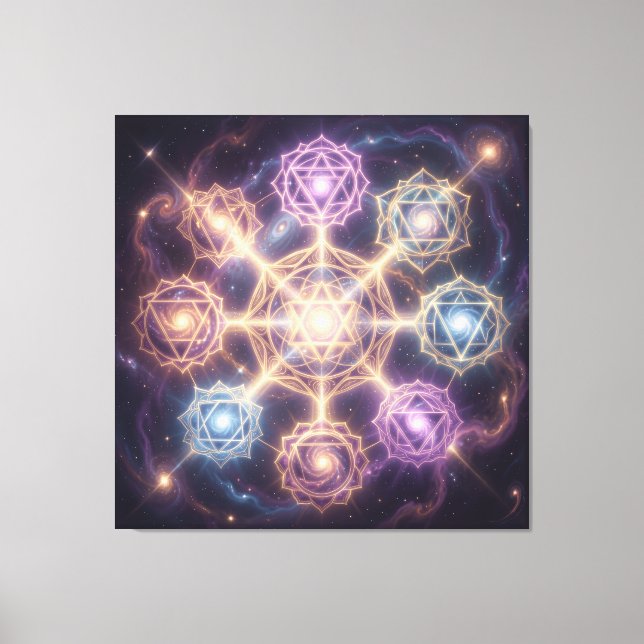 The 7 Chakras 7 Canvas Print (Front)