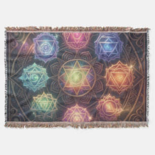 The 7 Chakras´8 Throw Blanket