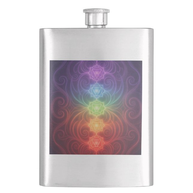 The 7 Chakras´9 Flask (Front)