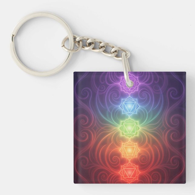 The 7 Chakras´9 Keychain (Front)