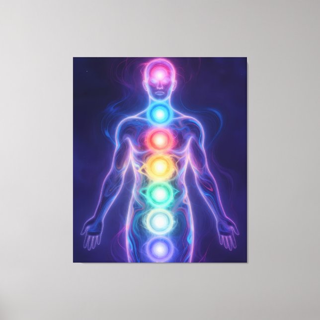  The 7 Chakras Canvas Print (Front)