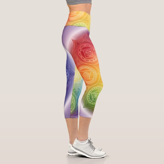 The 7 Chakras Capri Leggings (Right)