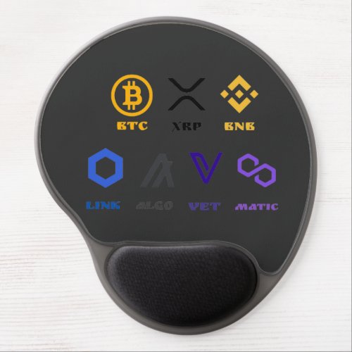 The 7 Crypto Design  Gel Mouse Pad