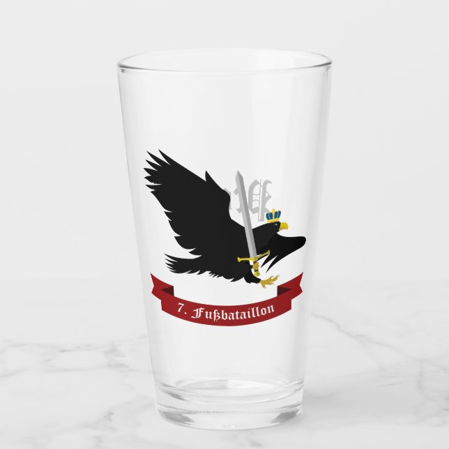 The 7. Fuß Beer Glass (Front)