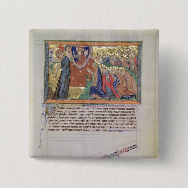 The 7th angel blowing his trumpet button (Front)