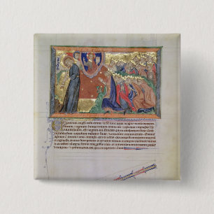 The 7th angel blowing his trumpet button