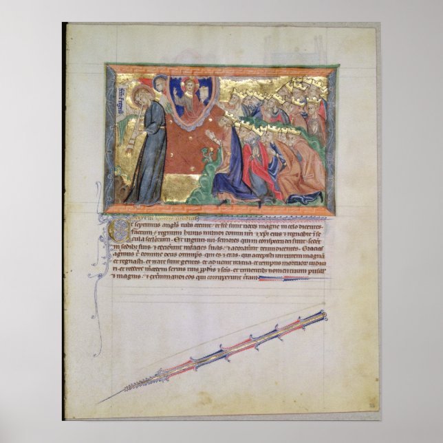 The 7th angel blowing his trumpet poster (Front)