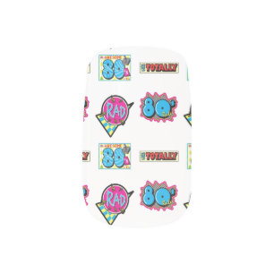 The 80's minx nail art