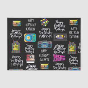 The 80's Personalized Tissue Paper Sheets
