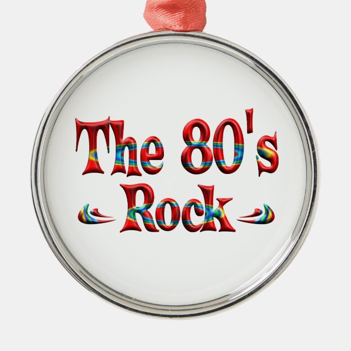 The 80's Rock Christmas Tree Ornament