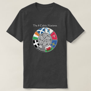 The 8 Ancient Celtic Nations Flag Design T-Shirt