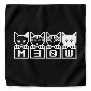 THE 8-BIT CATS M30W BANDANA
