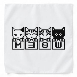 THE 8-BIT CATS M30W BANDANA