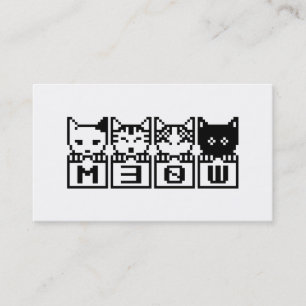 THE 8-BIT CATS M30W BUSINESS CARD