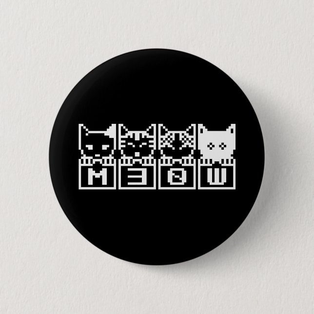 THE 8-BIT CATS M30W BUTTON (Front)