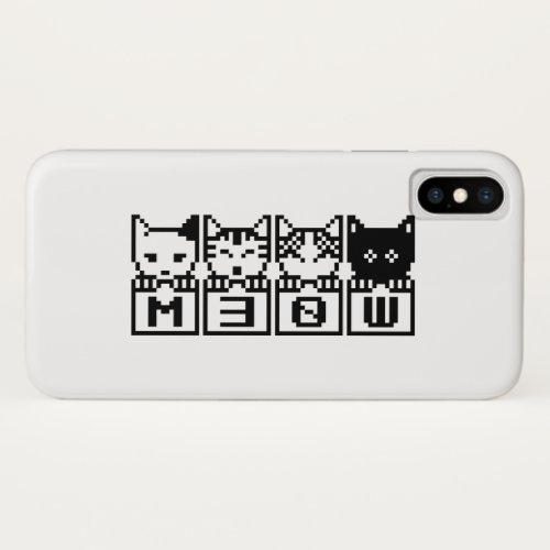 THE 8_BIT CATS M30W iPhone X CASE