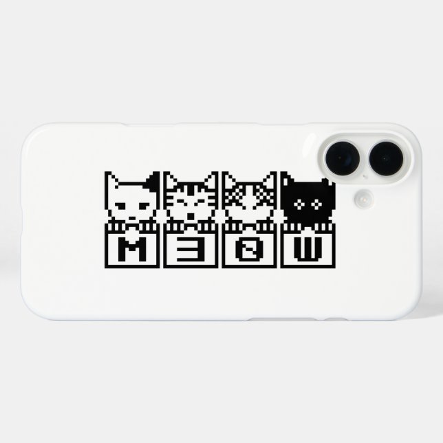 THE 8-BIT CATS M30W Case-Mate iPhone CASE (Back (Horizontal))