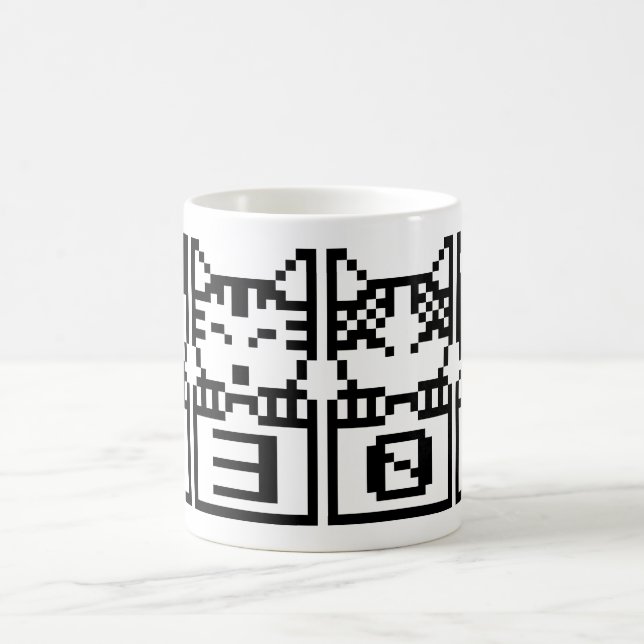 THE 8-BIT CATS M30W COFFEE MUG (Center)
