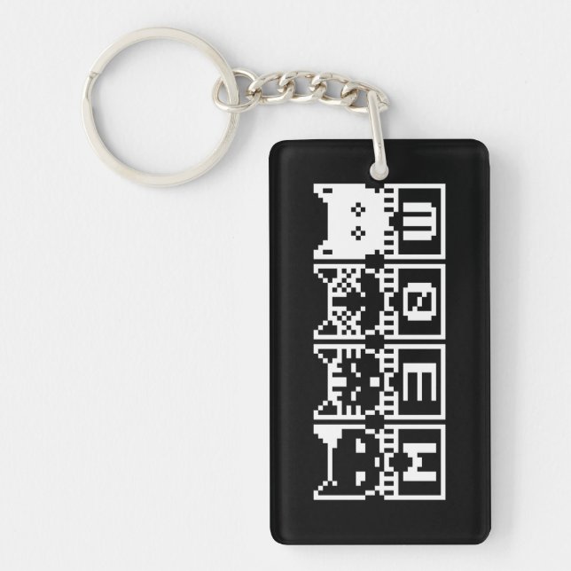 THE 8-BIT CATS M30W KEYCHAIN (Front)