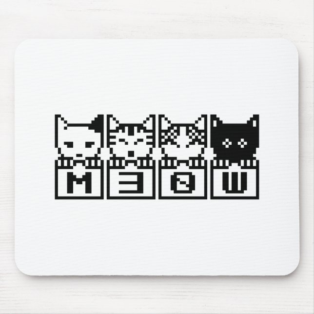 THE 8-BIT CATS M30W MOUSE PAD (Front)